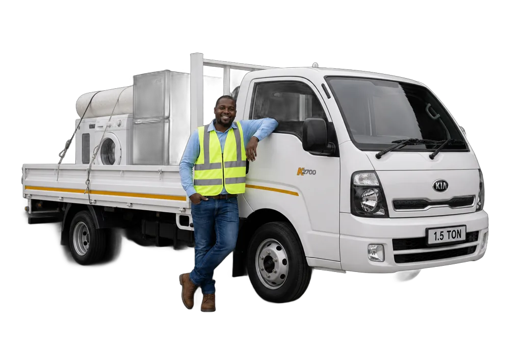 White Kia K2700 1.5 ton truck